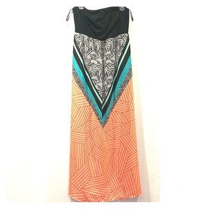 Plus size maxi strapless dress brand new